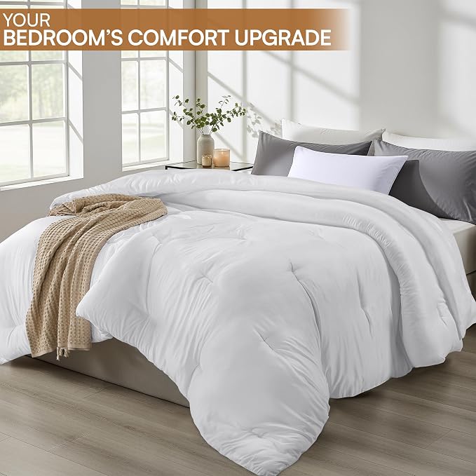 Utopia Bedding Comforters Twin Size, All Season Duvet Insert, Down Alternative - Image 4