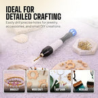 Jewelry Hand Drill Pin Vise, Micro Drill Bits Set - Image 7