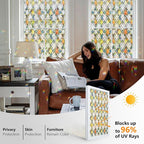 Window Privacy Film Stained Glass 35.4" x 157.4" Rainbow | Static cling – no - Image 2