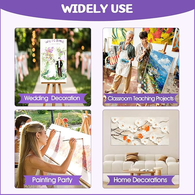 ESRICH Stretched Canvas for Painting 16x40 Inch, Triple Primed Acid-Free Cotton - Image 7