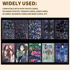 400 Pcs Kpop Photocard Sleeves Holder 58 x 89 mm, Laser Flash Card Covers | - Image 3