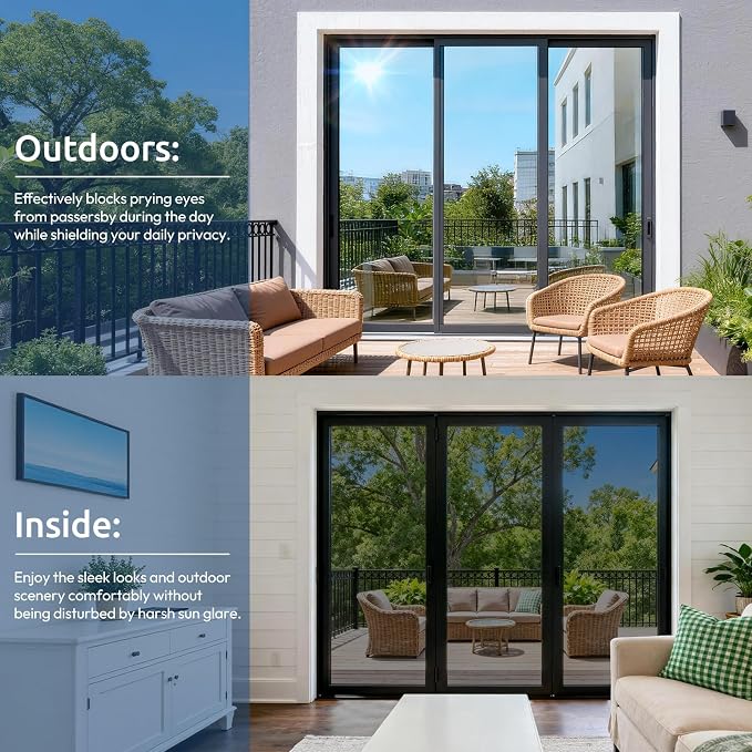 rabbitgoo One Way Privacy Window Film Window Tint - Image 9