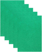 MECCANIXITY 5 Sheets Dark Green Shiny Foam Sheets, 8 Inch x 12 Inch Sparkle EVA by MECCANIXITY