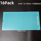 16PCS 6 Mil Blank Mylar Stencil Sheets, 12 X 24 inch Clear Plastic Sheets - Image 2
