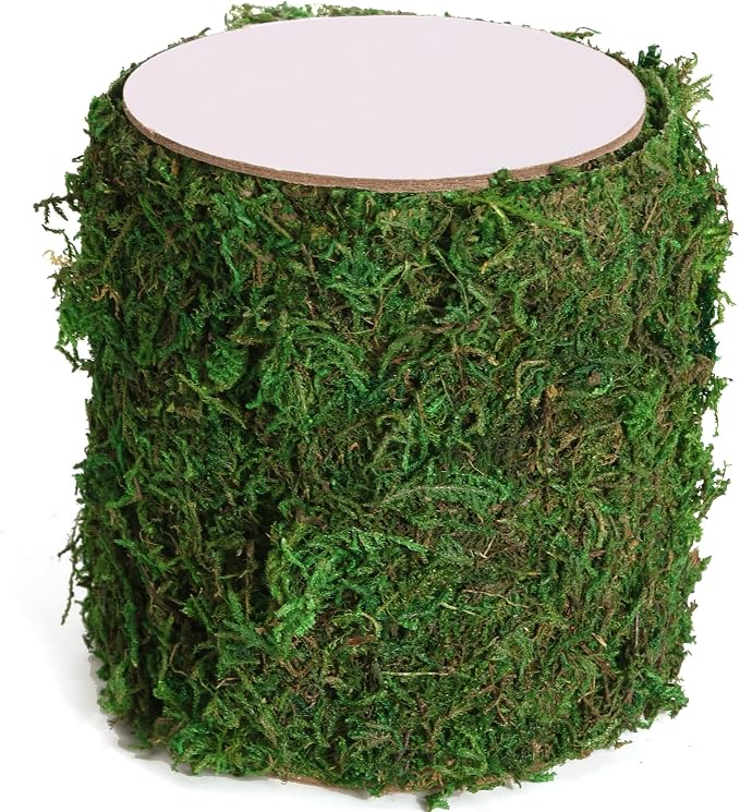 USMOLA Moss Roll, Dried Moss for Crafts, Moss Table Runner for Fairy Gardens by USMOLA