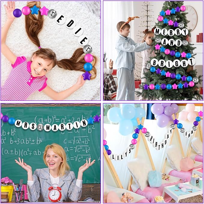 Simgoing Classroom Decor DIY Giant Friendship Bracelet Garland Teacher Table - Image 3