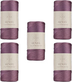 5 Skeins of Sensy Premium 2mm 251 Yards Polyester Rope 100% Polypropylene Cord by SSENSY