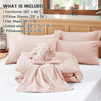 Zzlpp Full Comforter Set 7 Pieces, All Season Boho Bedding Sets - Image 5