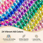 2000PCS 6MM 24 Colors Rhinestones - Image 4