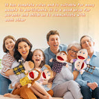 6 Pcs Family Hand Puppets 12 Inch Grandparents, Mom & Dad, Brother & Sister - Image 7