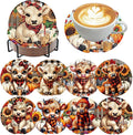 Axquilon 8 Pcs Highland Cow Diamond Art Coasters Kit by Axquilon