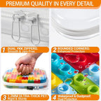 YQBRAO 6 Pack Clear Hard Shell Beauty Organizer, 1.2mm Crush-Proof Cosmetic Case - Image 5