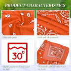 100 Pack Bandanas Unisex Paisley Bandanas Bulk Multi Purpose Cowboy Head Wrap - Image 5