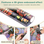 Oxdigi 3D Stained Glass Window Film Decorative, Static Cling Privacy Protection - Image 4