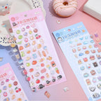 Girl's 3D Cute Japanese Puff Sticker, 100+ Kawaii Dessert and Animal Mini Puffy - Image 6