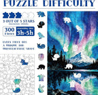 300pcs Wooden Puzzles for Adults Unique Animal Shaped Pieces | Colorful Funny - Image 3
