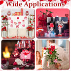 80PCS Wooden Heart Ornaments to Paint Valentine's Day Craft, 10 Styles DIY - Image 6