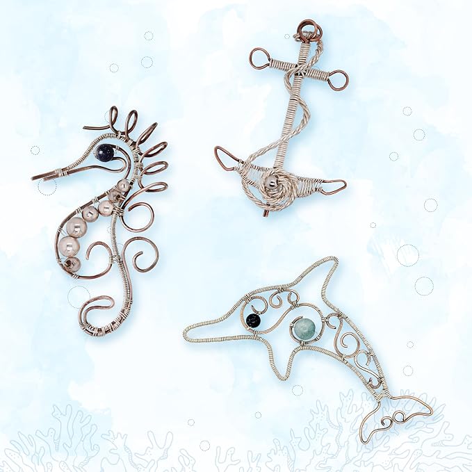 Filofly DIY Jewelry Kit 004, Ocean Make Your Own Wire Wrapping and Weaving - Image 4