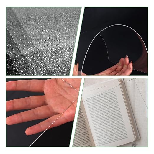 TKOnline 20 PCS Plexiglass Sheets, 8.5" x 11" x 0.01 Clear PET Sheet Panels - Image 3