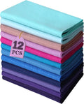 HaoFeiJH 12 Rolls 8"x20" 1.6mm Thick Soft Felt Fabric Sheets – 12 Assorted by HaoFeiJH
