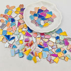 1.1lb Ceramic Mosaic Tiles, Mixed Colour Ceramic Mosaic Pieces - Image 7