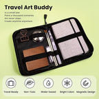 Pagather 24 Colors Mini Watercolor Travel Set, Portable Watercolor Kit - Image 3