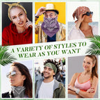 100 Pack Bandanas Unisex Paisley Bandanas Bulk Multi Purpose Cowboy Head Wrap - Image 4