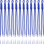 KJML DIY Paracord Keychain 12pcs Paracord Rope Keychain Braided Cord Rope Bag by KJMLDIY