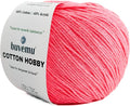Cotton Hobby Yarn for Amigurumi Crochet & Knitting | 1.76 oz / 180 yds by buvemu