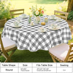Smiry Plastic Table Cloth, Waterproof Vinyl Tablecloth - Image 7