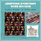 HTVSTD Mexican Fiesta Heat Transfer Vinyl 10SheetS 12×10in Iron on Vinyl | - Image 2