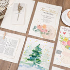 50 Sheets Watercolor Paper 7 x 10, 300 GSM Deckled Edge Paper Rough/Textured - Image 7