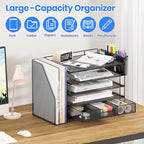 OPNICE Desk Organizer, 5-Tier Desktop File Organizer - Image 4
