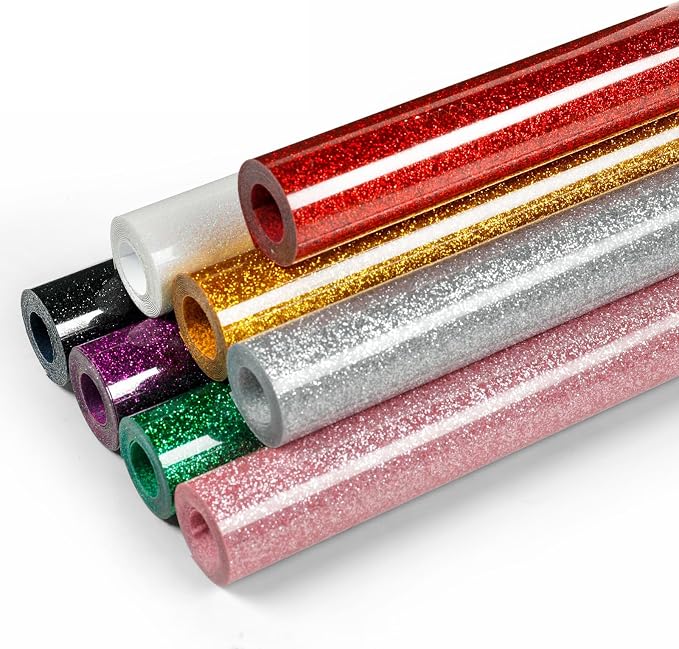 HTVRONT Glitter HTV Vinyl Bundle by HTVRONT