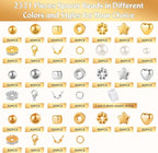 Funtopia Spacer Beads Bracelet Making Kit, Round Pearls and Lobster Clasps - Image 3