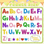 Glitter Foam Letter Stickers 469 Pcs Self-Adhesive Uppercase & Lowercase ABC - Image 2