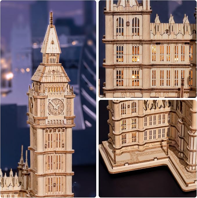 Rowood 3D Puzzles for Adults Wooden Model Kit Adult Craft Kit Gifts for Age 14+ - Image 4