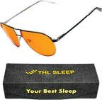Orange Aviator Blue Light Blocking Glasses - Image 8
