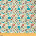 Feelyou Floral Upholstery Fabric by The Yard, Retro Birds Flower Outdoor Fabric by Feelyou