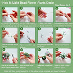 Juan's Moment Green Glass Beaded Plant Kit, Bead Craft Kit to Make Beading - Image 6