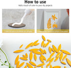 Yoption Petal Mosaic Tiles for Crafts, 200g Flower Leaf Ceramic Tiles Pieces - Image 7