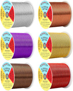 Mandala Crafts 10 GA Purple Brown Red Assorted Anodized Aluminum Craft Wire | by MandalaCrafts