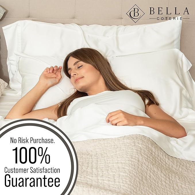 Bella Coterie | Luxury Bamboo Viscose King Size Pillowcase Set | 100% - Image 5