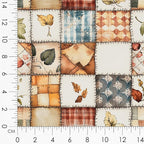 Patchwork Acorn Autumn Cotton Fabric Panel – 6 Designs + Bonus Sheet 29.5×19.6 - Image 8