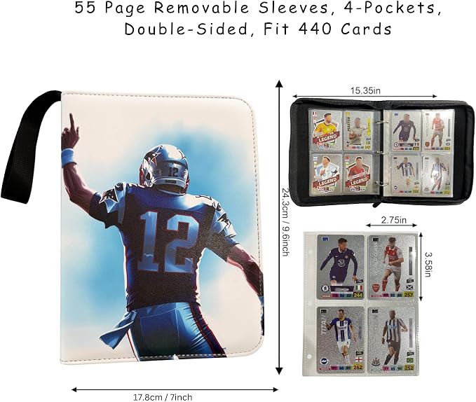 Football Card Binder – 440 Pockets, Waterproof Trading Card Album - Image 5