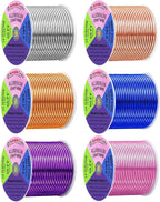 Mandala Crafts 13 GA Gold Blue Purple Assorted Anodized Aluminum Craft Wire | by MandalaCrafts