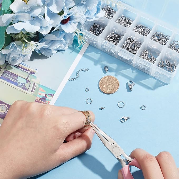 PH PandaHall 830pcs Jewelry Making Findings Stainless Steel - Image 7