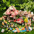 93 Pcs Fairy Garden House Resin Accessories Fairy Elves Kit Miniature Fairy by HIYZI