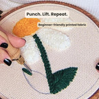 Zyrose Punch Needle Kit for Beginners & Adults, Printed Fabric, 3 - Image 7