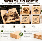 4 PCS Solid Pine Wood Blocks, Laser Engraving, DIY Signs, Home Decor and Craft - Image 5